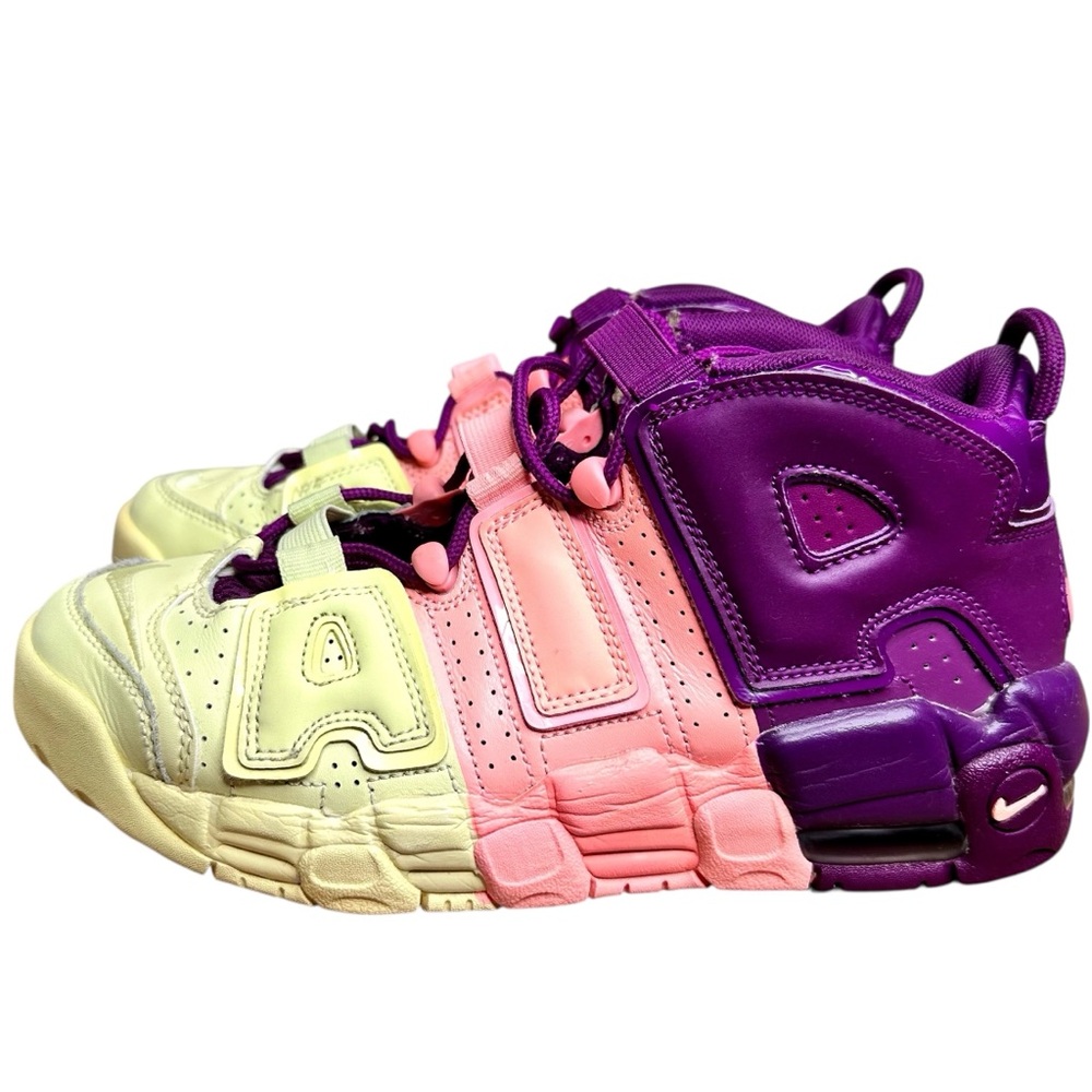 Nike Air More Uptempo GS Lucky Charms Sneakers Shoes SZ 7 Youth, 8.5 Women’s - Picture 3 of 11